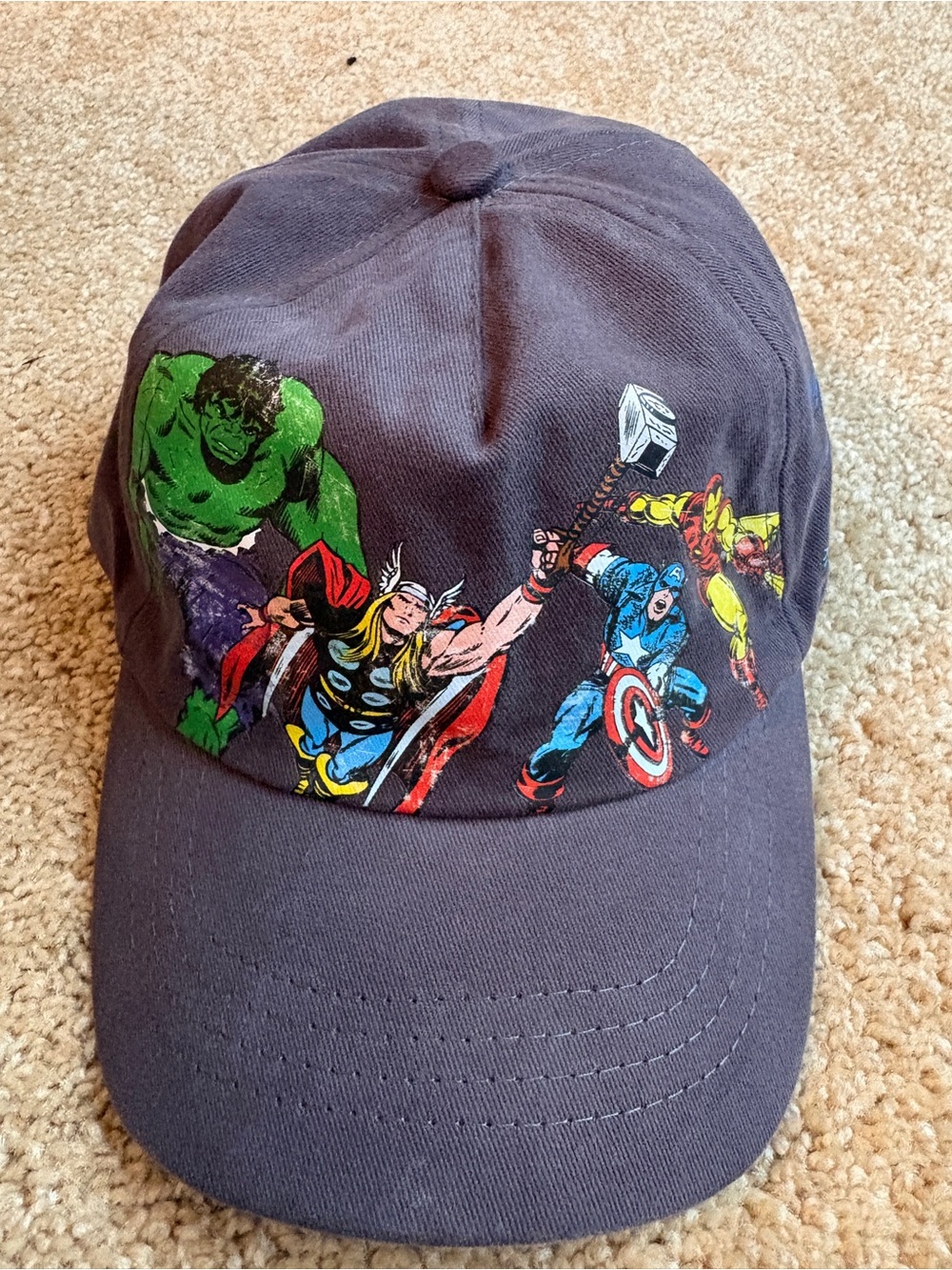 Marvel Kids Graphic Baseball Cap Gray